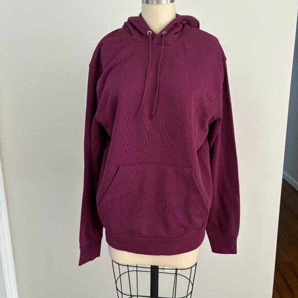 Unisex Maroon Hoodie New Size M - Picture 1 of 7